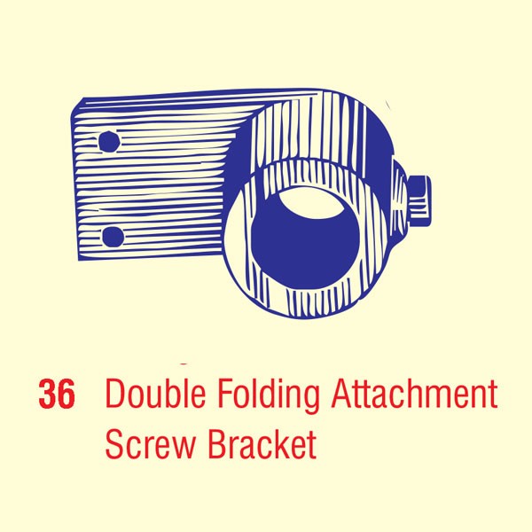 Double Folding Attachment Screw Bracket